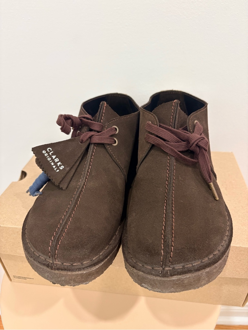 Clarks Dark Brown Suede Chukka Boots